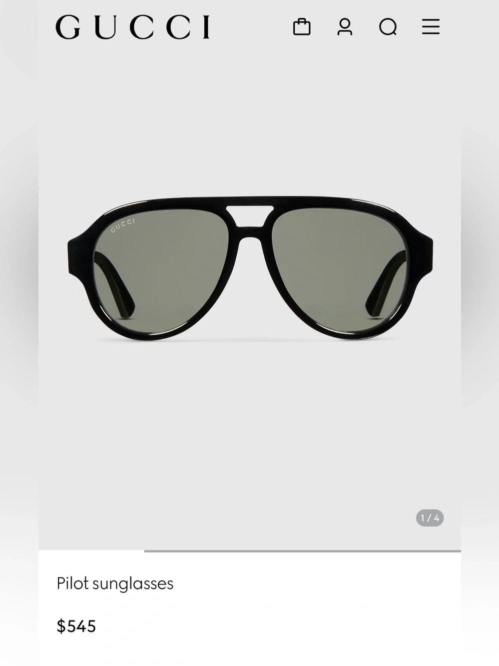 Gucci Pilot Sunglasses 🔥